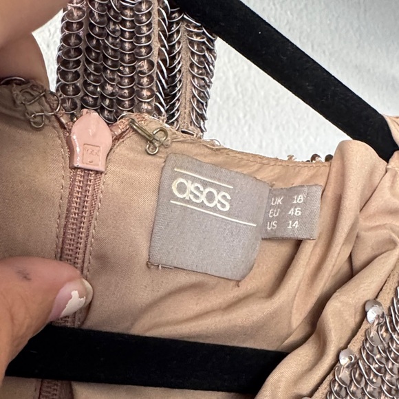 ASOS Metallic Chainmail Dress - Picture 2 of 3